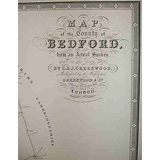 Map of the County of Bedford, from an Actual Survey Made in the Year 1825