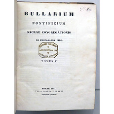 Bullarium pontificium sacrae Congregationis de Propaganda Fide Tomus V.