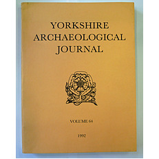 The Yorkshire Archaeology Journal. A collection in eighty nine parts which consists of part 82 dated 1910 and parts 105 dated 1923 to volume 64 dated 1992.    