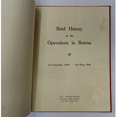 Brief History of the Operations in Burma