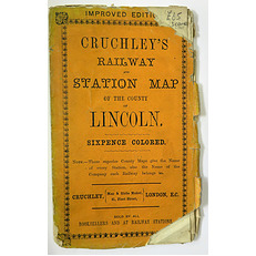 Cruchley's Railway And Station Map Of The County Of Lincoln