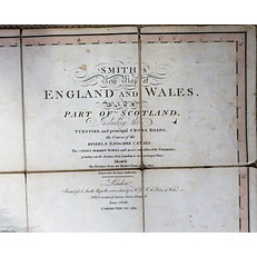 Smith's New Map Of England And Wales With part of Scotland Including The Turnpike and principal crossroads, June 1806 corrected to 1811