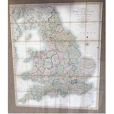 Smith's New Map Of England And Wales With part of Scotland Including The Turnpike and principal crossroads, June 1806 corrected to 1811