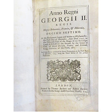 Anno Regni Georgii II. Regis Magnae Brittanniae, Francae, & Hiberniae, Decimo Septimo