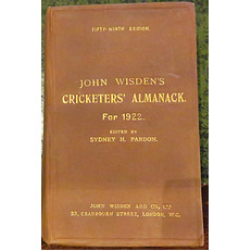 **John Wisden's Cricketers' Almanack For 1922**