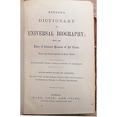 Beeton's Dictionary Of Universal Biography Being The lives Of Eminent Persons of All Times 