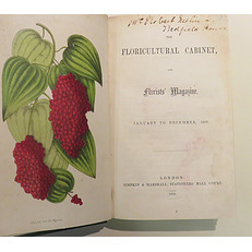 The Florticultural Cabinet 1856-1858