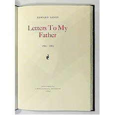 Letters To My Father 1660-1663 SIGNED