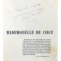 SIGNED Mademoiselle De Circe Roman D'Une Conspiration Sous Le Premier Empire 1805-1806