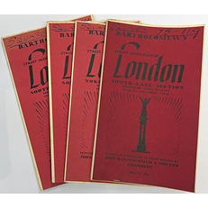 Bartholomews Street Index Plan Of London in four parts 