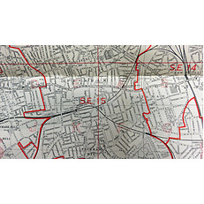 Bartholomews Street Index Plan Of London in four parts 