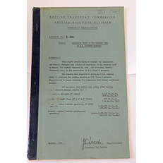 British Transport Commission British Railway Division Research Department Report No. E 316 