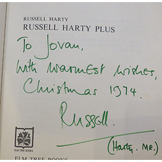 Russell Harty Plus Signed 