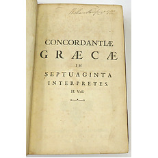 Abrahami Trommi Concordantiae Graecae Versionis Vulgo Dictae LXX Interpretum, cujus voces secundum ordinem elementorum sermonis Graeci digestae recensentur, contra atque in Opere Kircheriano factum fuerat Complete in two volumes