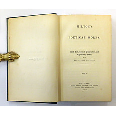 Milton's Poetical Works. With Life, Critical Dissertation, and Explanatory Notes. In two volumes.