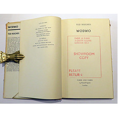 Wodwo. Publisher's Showroom Copy.