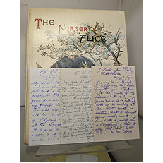 The Nursery Alice Signed with Four Letters By Lewis Carroll.