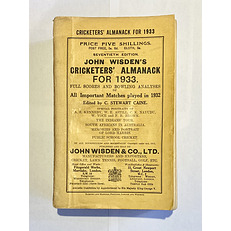 John Wisden's Cricketers' Almanack For 1933