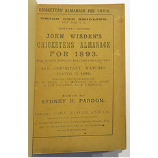 John Wisden's Cricketers' Almanack For 1893