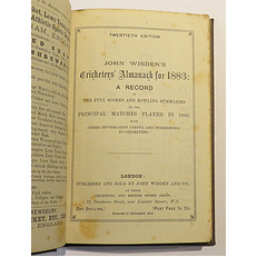 John Wisden's Cricketers' Almanack For 1883