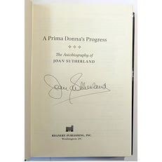 A Prima Donna's Progress The Autobiography of Joan Sutherland Signed First Edition 