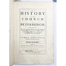 The History of the Church of Peterburgh... (Peterborough, 1686)