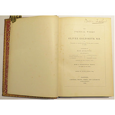 The Poetical Works Of Oliver Goldsmith And Professor Of Ancient History In The Royal Academy Of Arts 