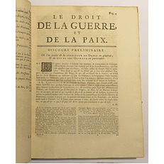 Le Droit De La Guerre, Et De La Paix. Par Hugues Grotius. Nouvelle Traduction, Par Jean Barbeyrac,  Professeur en Droit a Groningue, & Membre de la Societe Roiale des Sciences a Berlin. Two Volumes 