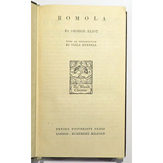 Romola The World's Classics CLXXVIII 