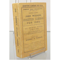 John Wisden's Cricketers' Almanack For 1893