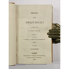 Pride and Prejudice Three Volumes 1st Edition.