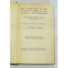 The Cartulary of the Cistercian Abbey of Old Wardon, Bedfordshire