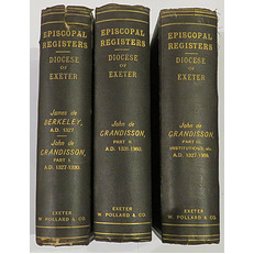 Episcopal Registers: Diocese of Exeter (3 Volume Set)