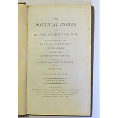 The Poetical Works of Oliver Goldsmith, M.B. 