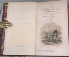 The Lives Of The British Admirals With An Introductory View Of The Naval History Of England. The Cabinet Of Biography Conducted By The Rev. Dionysius Lardner in three volumes 