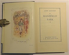 The Works Of Jane Austen Illustrated by Charles E. Brock. Mansfield Park 