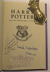 Harry Potter and the Philosopher's Stone Signed by Members of the Cast 