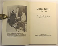 Eric Gill 1882-1940 Drawings & Carvings A Centenary Exhibition