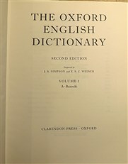The Oxford English Dictionary Second Edition Complete in 20 Volumes 