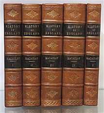 The History Of England From The Accession Of James The Second in five volumes