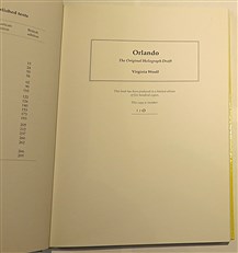 Orlando The Holograph Draft Limited Edition