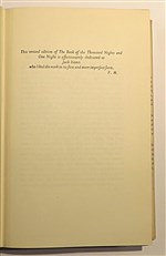 The Book Of The Thousand Nights And One Night in four volumes 