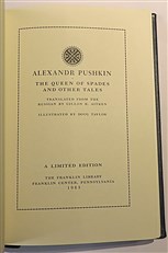 Alexander Pushkin. The Queen Of Spades and Other Tales. Franklin Library 