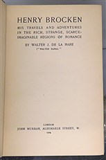 Henry Brocken His Travels And Adventures In The Rich, Strange, Scarce Imaginable Regions Of Romance 