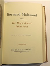 Bernard Malamud. The Magic Barrel. Idiots First. Franklin Library 