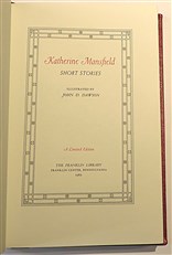 Katherine Mansfield. Short Stories. Franklin Library 