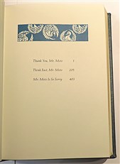 John P. Marquand. M Moto's Three Aces. Franklin Library 