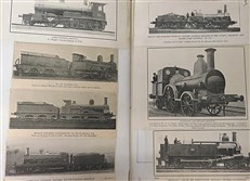 A Unique Collection of Newspaper Clippings of Steam Trains collated into one book 