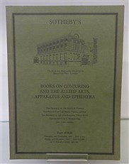 Books on Conjuring and the Allied Arts, Apparatus and Ephemera
