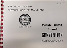 28th Annual Convention Programme - British Ring of the International Brotherhood of Magicians